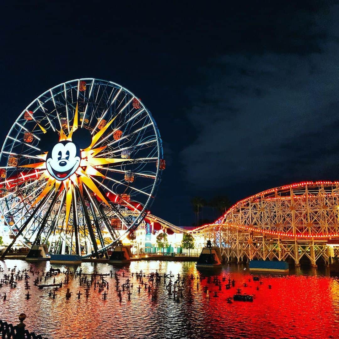 森下悠里さんのインスタグラム写真 - (森下悠里Instagram)「娘にとっての初ディズニーは カリフォルニアで✨ - 水とマッピングのショー とっても綺麗だったよ💓 綺麗過ぎて見惚れてたら動画とか撮れなかった。。 - 正しく夢の国でした💓 - #ディズニーランド #夢の国 #子連れ旅行 #trip #Disneyland #tonight #fantasy」5月7日 16時21分 - yuurimorishita