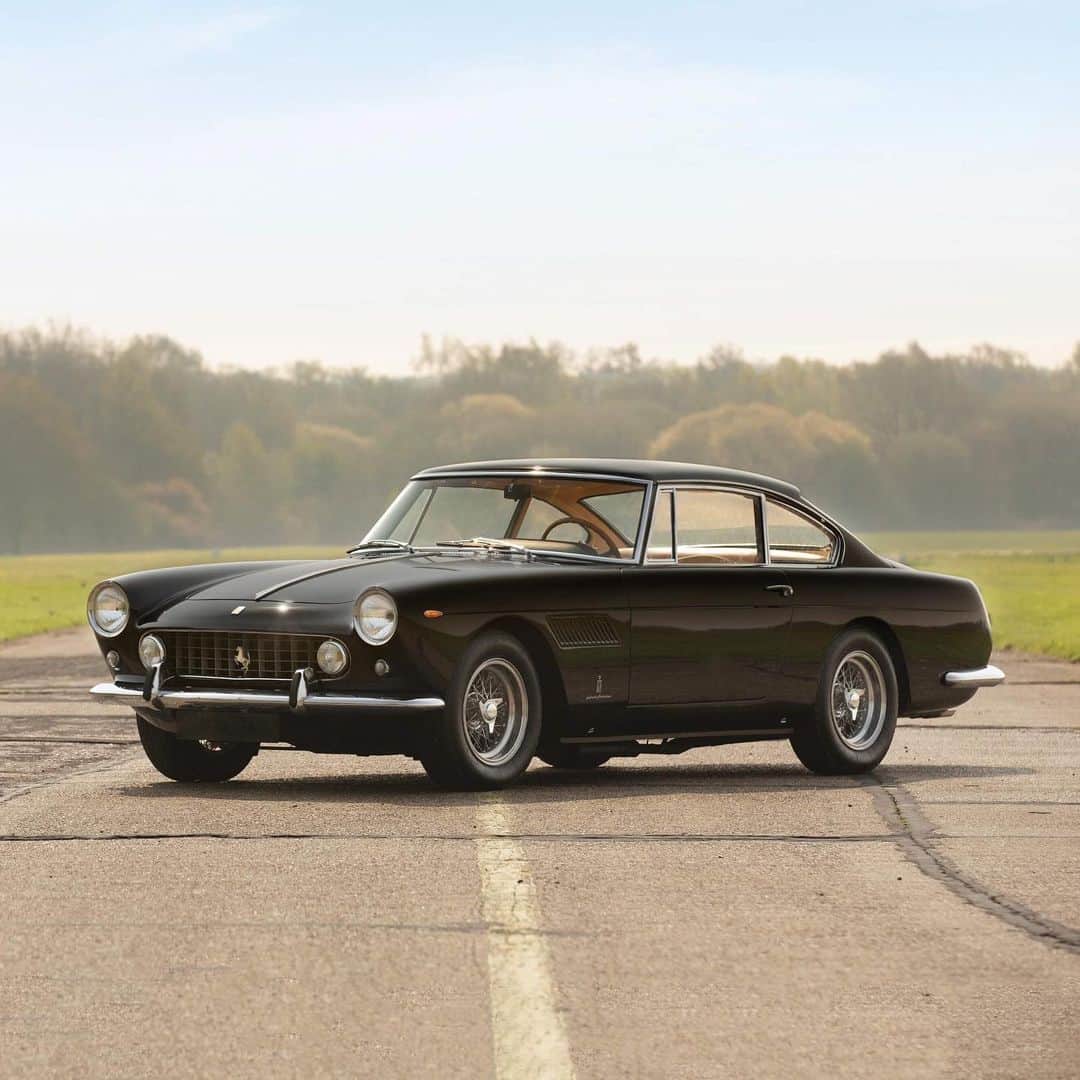 HYPEBEASTさんのインスタグラム写真 - (HYPEBEASTInstagram)「#hypeAF: A @pininfarina_official-designed 1962 @ferrari 250 GTE 2+2 Series II is currently up for bids over at @rmsothebys. Coming in its original color scheme of “Nero over Beige,” the vehicle marks Ferrari’s first attempt at producing a four seat grand tourer. Photo: RM Sotheby’s」5月7日 16時34分 - hypebeast