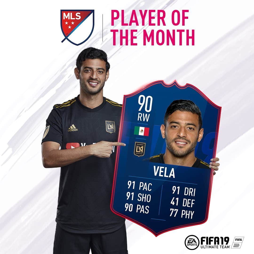 Major League Soccerさんのインスタグラム写真 - (Major League SoccerInstagram)「5️⃣ goals + 2️⃣ assists = Player of the Month. No one is hotter than @carlosv11_! 🔥」5月8日 2時03分 - mls