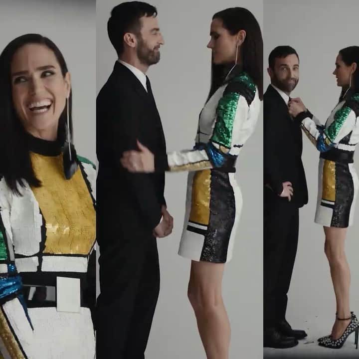 ニコラ・ジェスキエールのインスタグラム：「Honey ❤️ #emmastone #jenniferconnelly #aliciavikander @robynkonichiwa @louisvuitton #metgala」