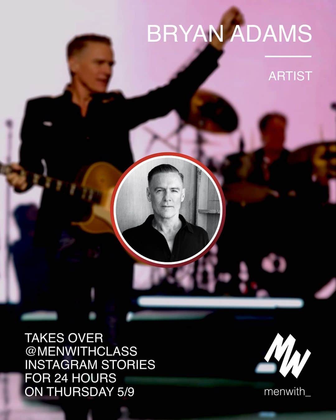 Men Withさんのインスタグラム写真 - (Men WithInstagram)「Bryan Adams (@bryanadams) is taking over @menwithclass Instagram Stories for 24 hours on Thursday 5/9 during his Shine A Light tour! 💫 Stay tuned! #MenWith」5月8日 2時58分 - menwithstreetstyle