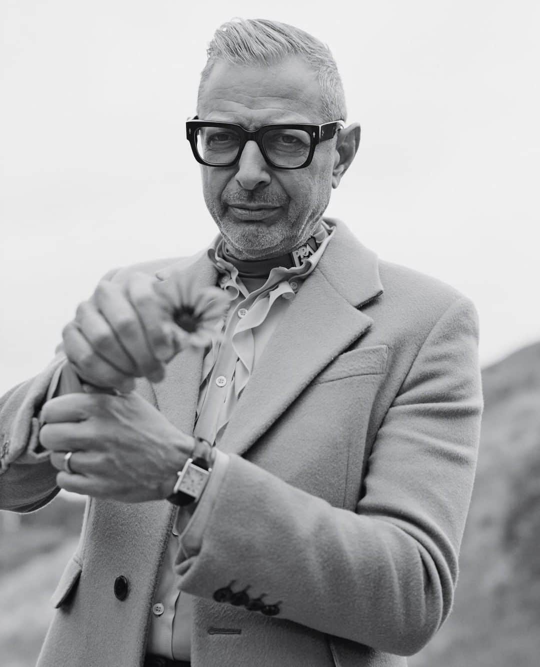Dazed Magazineさんのインスタグラム写真 - (Dazed MagazineInstagram)「“In my life, just like in music or acting, I try to build in the possibility of surprise” – @jeffgoldblum⠀ ⠀ While @jeffgoldblum might possess the mystique, charm and résumé of a classic Hollywood star, he has the creative spirit of an experimental beginner. ⠀ ⠀ Tap the link in bio to read more from our spring/summer 2019 feature with this charismatic king, on the site now. 📲⠀ ⠀ Photography @clarazara⠀ Styling @atvottero⠀ Grooming @davidcoxhair⠀ ⠀ Text @tstar7⠀ ⠀ #JeffGoldblum wears all clothes and accessories @prada SS19, watch and ring worn throughout Jeff’s own ⠀ ⠀ Taken from the spring/summer 2019 #TheMeaningOfCult issue of #Dazed⠀」5月8日 3時00分 - dazed