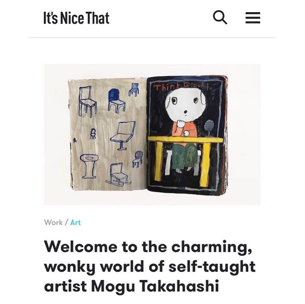 Mogu Takahashiのインスタグラム：「Very honored 🌼🌼 I was interviewed by @itsnicethat !! Hope you will enjoy reading the interview on their website :-)!! <www.itsnicethat.com> —————————————﻿﻿ ﻿﻿ Mogu Takahashi ﻿﻿ “ A Little Hat On You "﻿﻿ ﻿﻿ Opening:﻿ Wednesday 8th May, 6-9PM﻿﻿ ﻿﻿ Exhibition: 9th May - 1st June﻿﻿ ﻿﻿ Lamination Drive ﻿﻿ Gallery hours: Wed - Fri 11-6 / Sat 12-5﻿﻿ 52 Budd St, Collingwood 3066﻿﻿ @lamingtondrive﻿﻿ ————————————————﻿﻿ * If you have any questions about this exhibition contact to the gallery. <info@lamingtondrive.com>﻿﻿ ————————————————﻿﻿ #itsnicethat #lamingtondrive #mogutakahashi﻿」