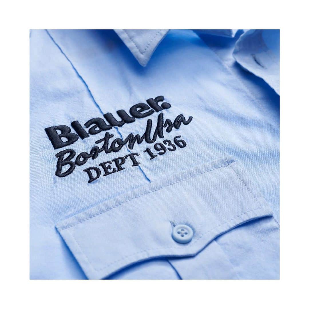 ブラウアーさんのインスタグラム写真 - (ブラウアーInstagram)「American heritage, timeless style. Tap to shop  #Blauer #Blauerusa #SpringSummer2019 #PoliceShirt」5月8日 3時16分 - blauerusa
