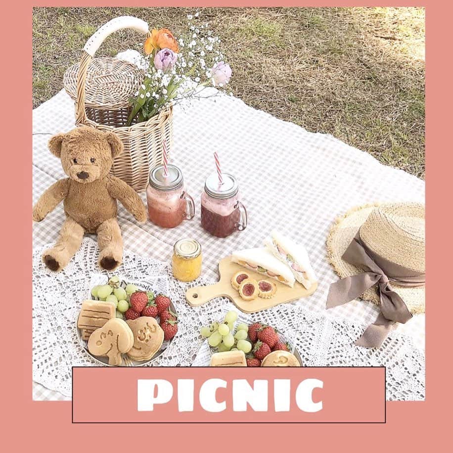 Nom de plumeさんのインスタグラム写真 - (Nom de plumeInstagram)「オシャレさんはみんなやってる！？﻿﻿ ﻿﻿ 暖かい日にしたい！﻿﻿ 楽しいおしゃピク🥪💗﻿﻿ その②🙋‍♀️﻿﻿ ﻿﻿ 置き画はおしゃピクの醍醐味🍒﻿ 食べ物や飲み物だけじゃなく、﻿ いろんなものを持ち寄ろう💖﻿ ﻿﻿ 🎀photo by 🎀﻿﻿ ・@churusan ・@mmk___729 ・@_natsuuu.3_ ・@angel__kn ﻿ ◇◇◇◇◇◇◇◇◇◇◇◇◇◇◇◇◇◇◇◇◇◇◇◇◇◇◇◇◇﻿﻿ ﻿﻿ #nomdeplume #おしゃピク #ピクニック #クマ #picnic #picnicfood #おしゃれさんと繋がりたい #おしゃぴく」5月7日 20時25分 - nomde_official