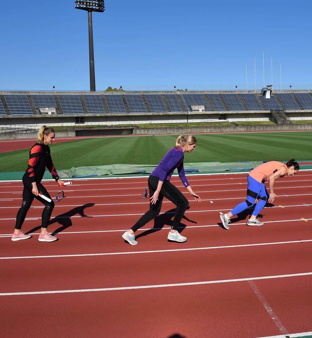 Kamila CIBAさんのインスタグラム写真 - (Kamila CIBAInstagram)「Zmiany, zmiany, zmiany! Przedostatni trening w Kõchi 🇯🇵🐷 #friends #kõchi #japan #iaafworldrelays #yokohama #sprinters #4x100 #adrunaline #adrunalineteam」5月7日 21時03分 - kamilaciba