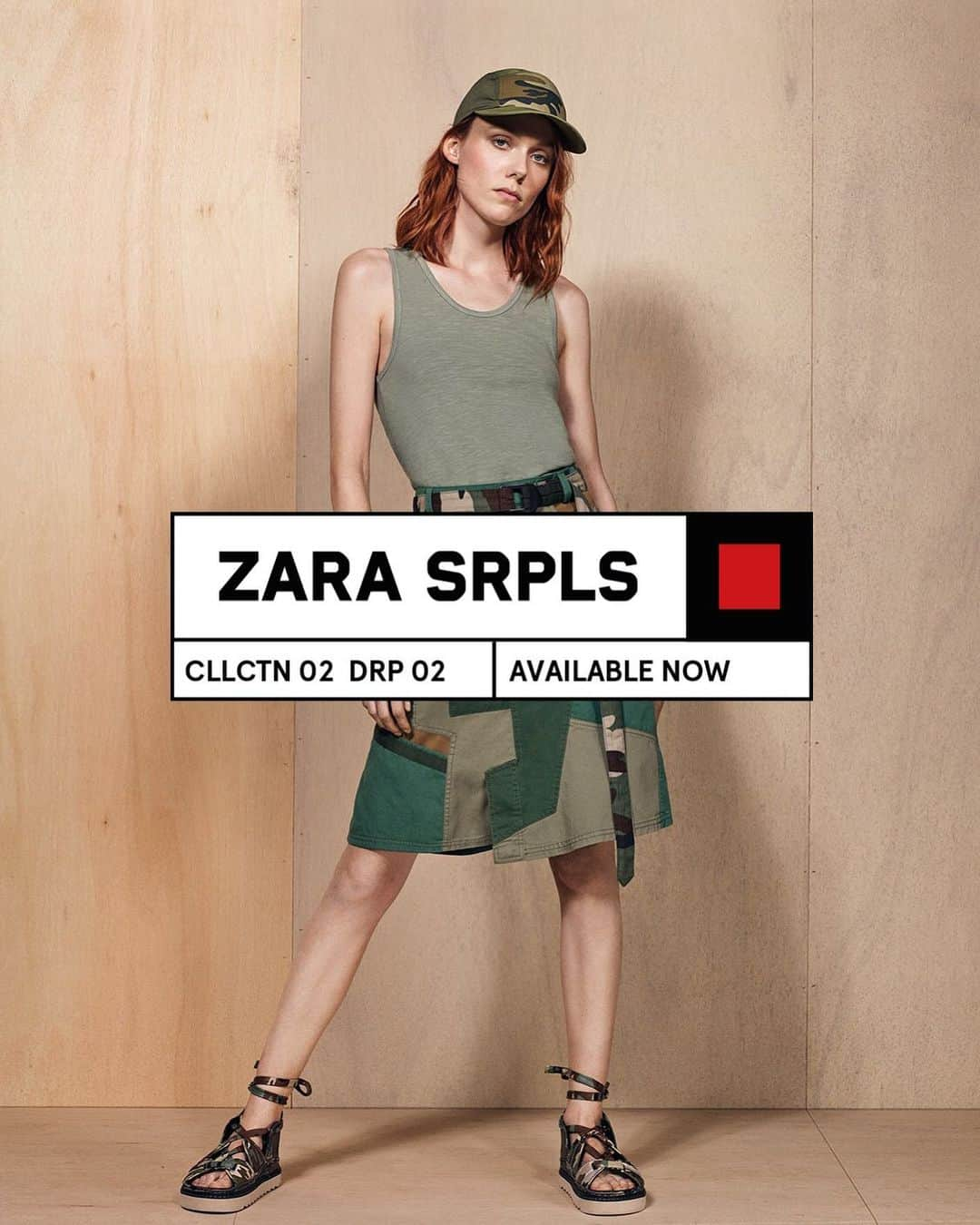 ZARAさんのインスタグラム写真 - (ZARAInstagram)「ZARA SRPLS | Next chapter | DRP02 A limited edition second drop for women plays with the idea of patch-work, re-working pieces from the SRPLS core line and featuring raw hems, mixed fabrics and clashing knits. Look out for the slouchy patch parka and color block midi #zarasrpls」5月7日 21時29分 - zara