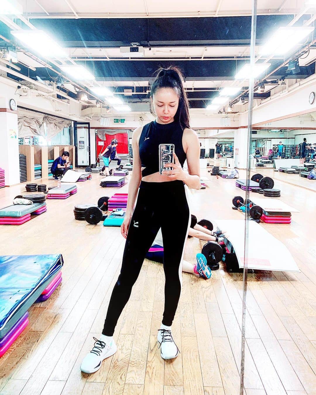 吉田セイラのインスタグラム：「新しいトレーニングウェアで、 がんばろ🤩🤩🤩🙋‍♀️🙋‍♀️🙋‍♀️ #new #puma #healthylifestyle #victory #start #goodvibes #like #happy #fun #mood #sports #sportswear #gym #training」