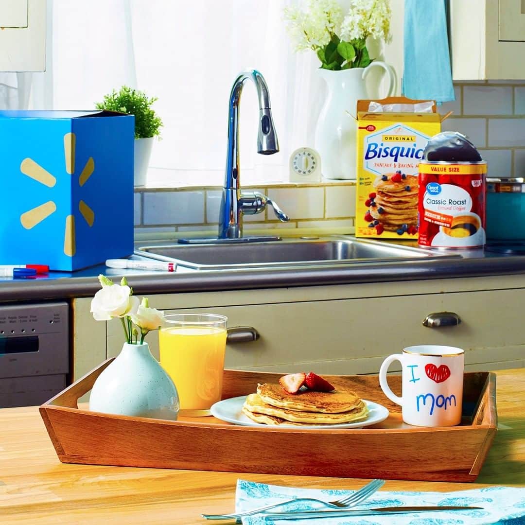 Wal-Mart Stores, Incさんのインスタグラム写真 - (Wal-Mart Stores, IncInstagram)「You can’t deny, a homemade mug adds 100 points ​to breakfast in bed. Get everything you need for this Mother’s Day classic with free TwoDay delivery.​ ​  Min. $35+ order. Eligible items only.」5月7日 23時35分 - walmart