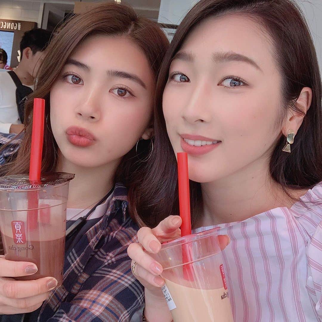 坪井ミサトさんのインスタグラム写真 - (坪井ミサトInstagram)「. . lunch&Gongcha Happy time with NAIKI💖 Thank you🥰 . . #friend #happytime #lunch #gongcha #アロハアミーゴ #healthy #野球 #野球女子 #fitness #fitnessgirl #run #running」5月7日 23時45分 - misato1030