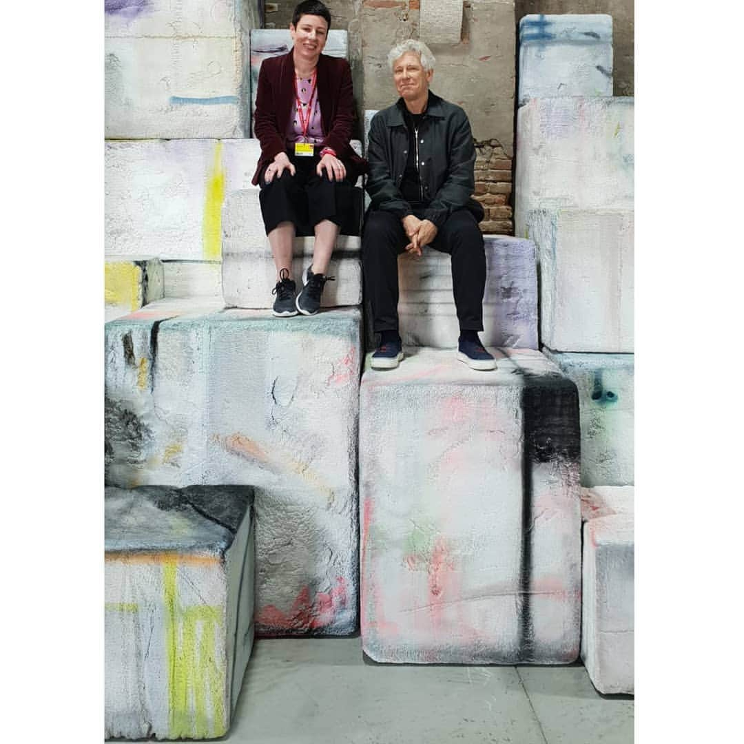 U2さんのインスタグラム写真 - (U2Instagram)「With Eva Rothschild (@evarothschild )representing Ireland at the 58th Venice Bienalle...Adam」5月8日 0時05分 - u2