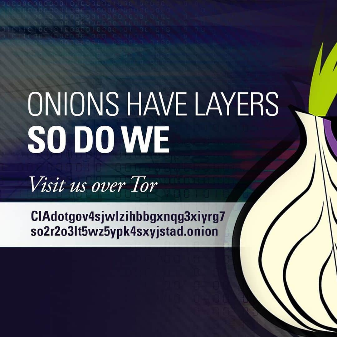 CIAさんのインスタグラム写真 - (CIAInstagram)「CIA Latest Layer: An Onion Site  Secure, anonymous, untraceable—traits ever-present in CIA’s intelligence collection mission—and the same is true for our onion site, which is now available over the Tor network.  #Tor」5月8日 1時05分 - cia