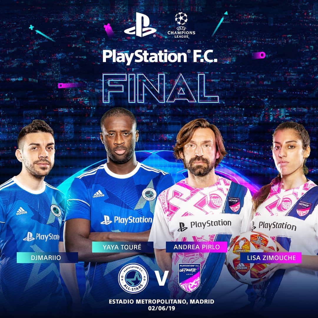 UEFAチャンピオンズリーグさんのインスタグラム写真 - (UEFAチャンピオンズリーグInstagram)「Would you rather play for YAYA or play for PIRLO? 🤔 ⬇️ Introducing the #PlayStationFCfinal! 👊 ⬇️ Two teams of of #UCL icons and global content creators will go head-to-head in Madrid the day after the #UCLfinal! ⬇️ Get involved - competition link 🔗 in our story 🔗」5月8日 1時14分 - championsleague