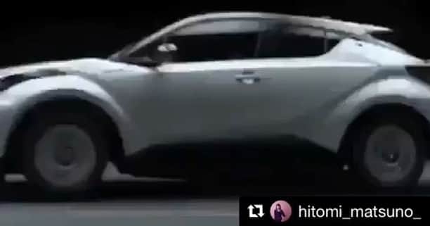 江原杏樹のインスタグラム：「TOYOTA C-HR/IZOA EV . 🙏🏻 【YouTube】. https://youtu.be/GMllxSuO538 . 【TOYOTA公式】. https://global.toyota/jp/newsroom/toyota/ 27769563.html .  #TOYOTA #CHR #IZOA  #movie#car#thankyou#model #Repost @hitomi_matsuno_」