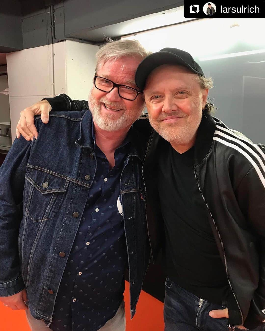 メタリカさんのインスタグラム写真 - (メタリカInstagram)「#Repost @larsulrich ・・・ Always great to see Flemming Rasmussen who co-produced Ride, Puppets and Justice...Hanging in Barcelona...nu ska vi fandme!! 🇩🇰 #wanna #MetInBarcelona」5月8日 11時56分 - metallica