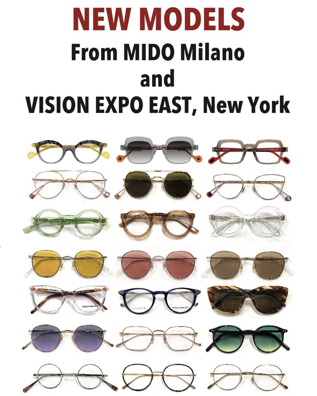 のインスタグラム：「今週末はいよいよ新作受注会です！イタリアのMIDO展とニューヨークのVision Expo Eastにて発表になった下記のブランドの新作フルコレクションが店頭にてご覧いただけます！これだけの数をご覧いただけるのは新作受注会のみです。 是非、いろんなスタイルのアイウェアやサングラスをお試しになってみてくださいね。 皆様のお越しをスタッフ一同お待ちしております。 【日程】 5/11(土）グローブスペックス渋谷店 11:30 - 20:00 5/12(日）グローブスペックス代官山店 11:00 - 20:00 【BRANDS】 AHLEM Anne et Valentin Diane Taylor GERNOT LINDNER GLOBE SPECS LaLOOP Lesca LUNETIER Lunor ROBERT MARC NYC  #event #新作受注会 @globespecs_official  #eyewear #sunglasses #2019ss #newcollection #newmodels」
