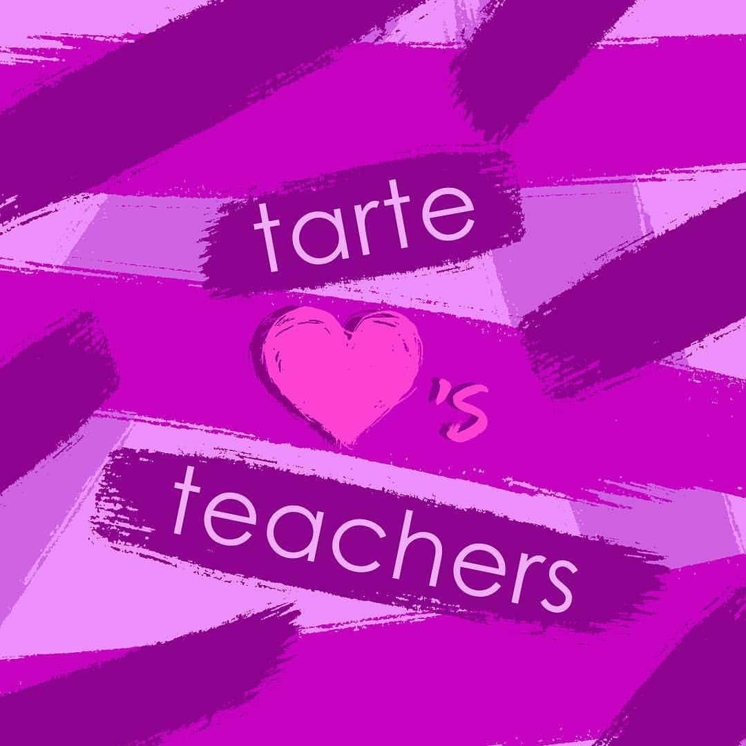 Tarte Cosmeticsさんのインスタグラム写真 - (Tarte CosmeticsInstagram)「💜GIVEAWAY CLOSED💜 👨‍🏫Happy #NationalTeachersDay tartelettes!👩‍🏫Did you know that teachers spend an average of $500 a year on school supplies out of their own pocket? In honor of the teachers who work so hard for children & teens across the country, we’re giving away a $500 Amex gift card to a teacher who needs it! Here’s how to ENTER: ✏️Follow us on IG ✏️COMMENT below telling us how $500 could help benefit your classroom! ✏️Not a teacher? Tag a friend who is and share the 💜! [Winner will be contacted via DM. US only. Open to teachers ONLY, please do not enter if you’re not a teacher!] #TeacherAppreciationWeek #TeacherAppreciationDay」5月8日 3時55分 - tartecosmetics