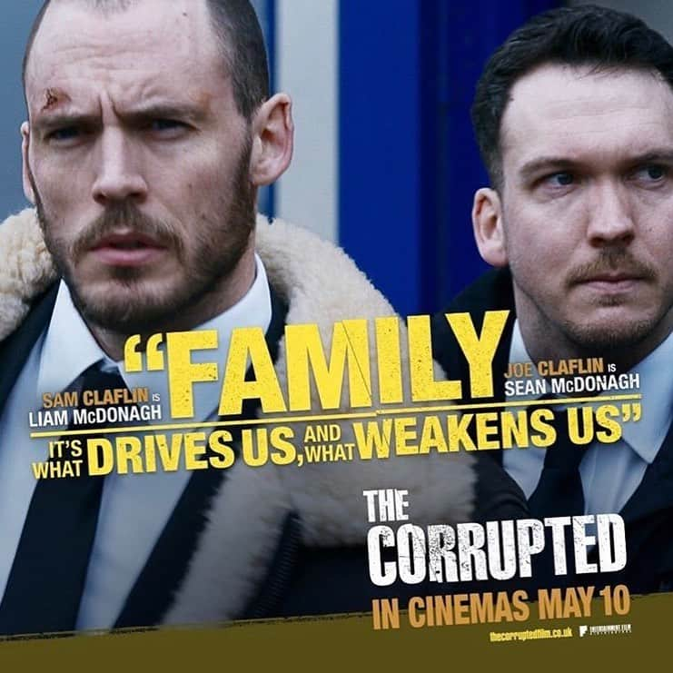 サム・クラフリンさんのインスタグラム写真 - (サム・クラフリンInstagram)「Catch the ‘Corrupted’, this Friday, in UK cinemas. Myself and the little bro (@joeclaflin), doing what we do best - being brothers.」5月8日 4時06分 - mrsamclaflin