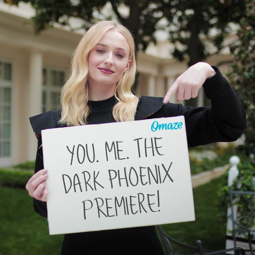 ソフィー・ターナーさんのインスタグラム写真 - (ソフィー・ターナーInstagram)「Want to be my plus-one at the Dark Phoenix premiere and hang with the X-Men cast? It’s all to support 4 incredible causes! Just click my bio link or go to omaze.com/sophie to enter. #onlyatomaze @omazeworld」5月8日 4時24分 - sophiet