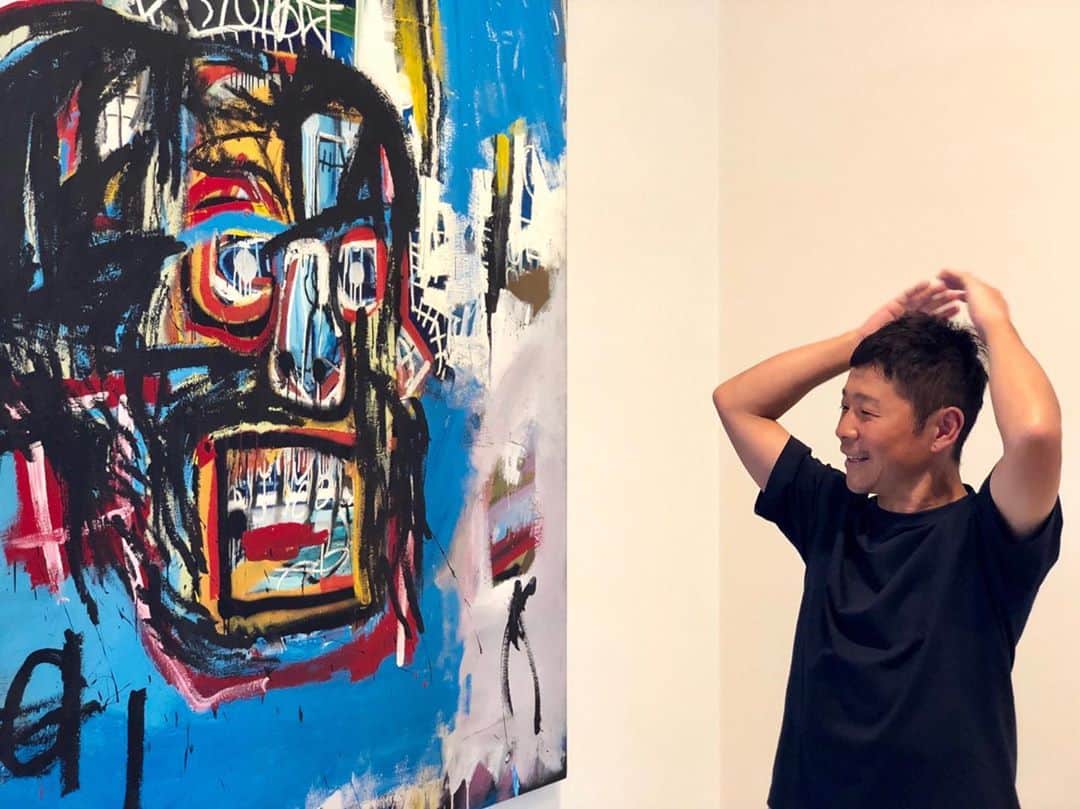 前澤友作さんのインスタグラム写真 - (前澤友作Instagram)「Reunited in NYC after a long time. It’s the best after all. The work will return to Japan shortly for the exhibition “Jean-Michel Basquiat: Made in Japan” at Mori Arts Center Gallery from September 21st.  @thebrantfoundation  #jeanmichelbasquiat  ニューヨークで久しぶりにバスキアと対面。やっぱり最高。9月21日から森アーツセンターギャラリーにて開催予定の「バスキア展」向けにまもなく日本に戻ってきます。  https://www.basquiat.tokyo」5月8日 7時04分 - yusaku2020