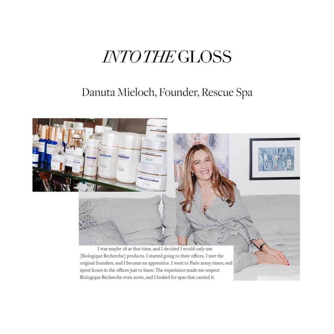 Biologique Recherche USAさんのインスタグラム写真 - (Biologique Recherche USAInstagram)「We are proud to find our long-time partner @danutamieloch featured in @intothegloss! In an interview going over her career, skincare philosophy, beauty favorites from body, hair, makeup to fragrance, the Owner of @rescuespa goes back to her first encounter with @biologique_recherche and how she fell in love with the brand. "I was maybe 28 at that time, and I decided I would only use [Biologique Recherche] products. I started going to their offices, I met the original founders, and I became an apprentice. I went to Paris many times, and spent hours in the offices just to learn. The experience made me respect Biologique Recherche even more, and I looked for spas that carried it." Read the entire interview through link in bio! • • • #biologiquerecherche #passion #expert #skin #skincare #intothegloss #press #danutamieloch #partner #rescuespa #buildingbetterskin #esthetician #followyourskininstant #skininstant」5月8日 7時58分 - biologique_recherche_usa