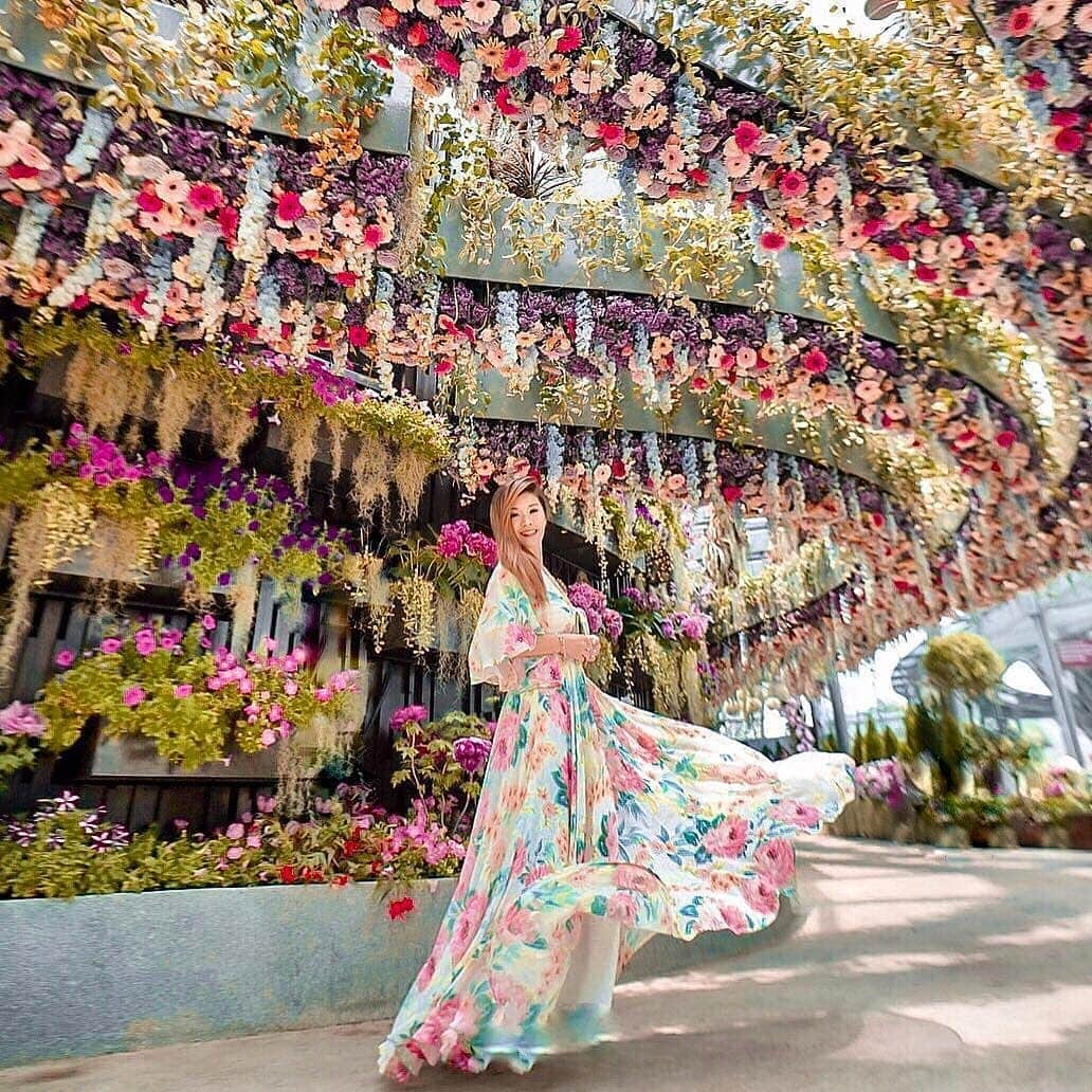 ユミキムさんのインスタグラム写真 - (ユミキムInstagram)「Hard to believe it's real.  #ykmyway #pinchme #gardenoasis #floralfantasy #maximonday #singapore #gardensbythebay #YumiKim」5月8日 8時12分 - yumikim