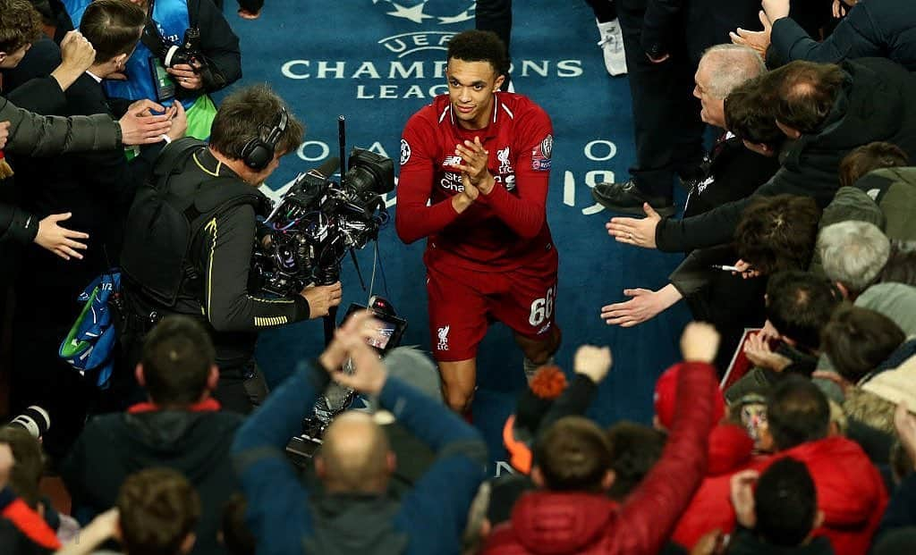 トレント・アレクサンダー＝アーノルドさんのインスタグラム写真 - (トレント・アレクサンダー＝アーノルドInstagram)「Liverpool vs FC Barcelona (08-05-19) 🔴📷: Jan Kruger 🔴 @trentarnold66 🔴 Partners:  @domsolanke29 @dannyingsfanpage  Tags ignore: #trentarnold #TAA66 #team66 #trentalexanderarnold #team66 #trentalexander  #milner #hendo #gerrard #benwoodburn #liverpool #lfc #salah #mane #firmino #robertson #vandijk #emrecan  #chamberlain #aoc #lallana #matip #lovren  #moreno #football  #l4l #f4f #lfl #lovelfc」5月8日 8時15分 - trentaa66