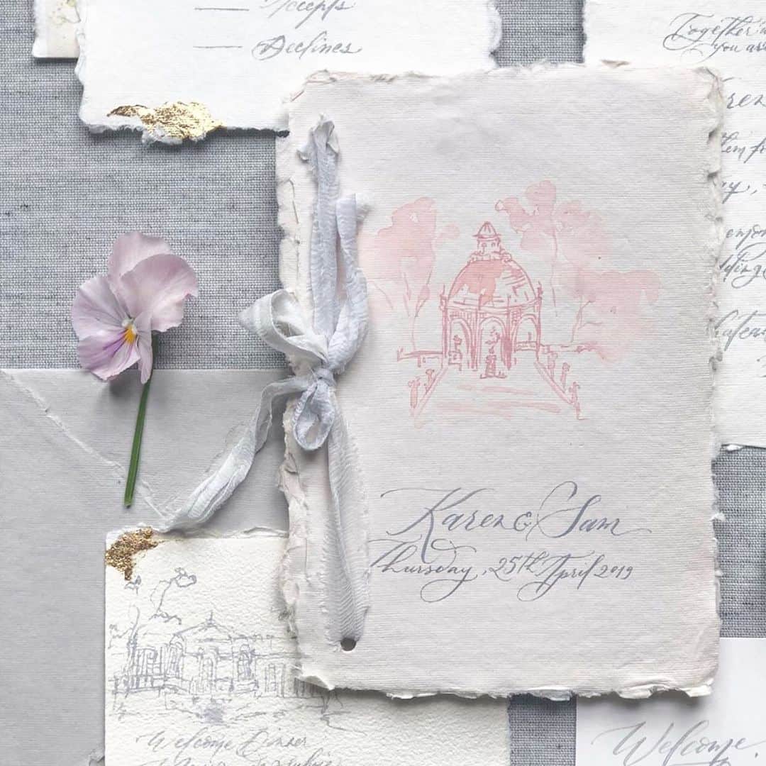 Veronica Halimさんのインスタグラム写真 - (Veronica HalimInstagram)「Some of the paper items and sketches I did for the most beautiful wedding in @chantillydomain a couple of weeks back with @terrainfloral @terrainstyles @jadapoonphotography @scarletevents & @floraisonparis.  Can’t wait for the film result! —  #vhcalligraphy #truffypi #カリグラフィー #カリグラフィースタイリング #モダンカリグラフィー #calligraphystyling #カリグラフィーワークショップ #destinationwedding #calligraphyid #calligraphy #moderncalligraphy #chantilly #interior #france #calligrapher #team_jp_西 #handmadepaper #chateau #penmanship #ウェディング #ウェディングアイテム #paris  #ワークショップ #カリグラファ #スタイリングワークショップ #スタイリング」5月8日 11時08分 - truffypi