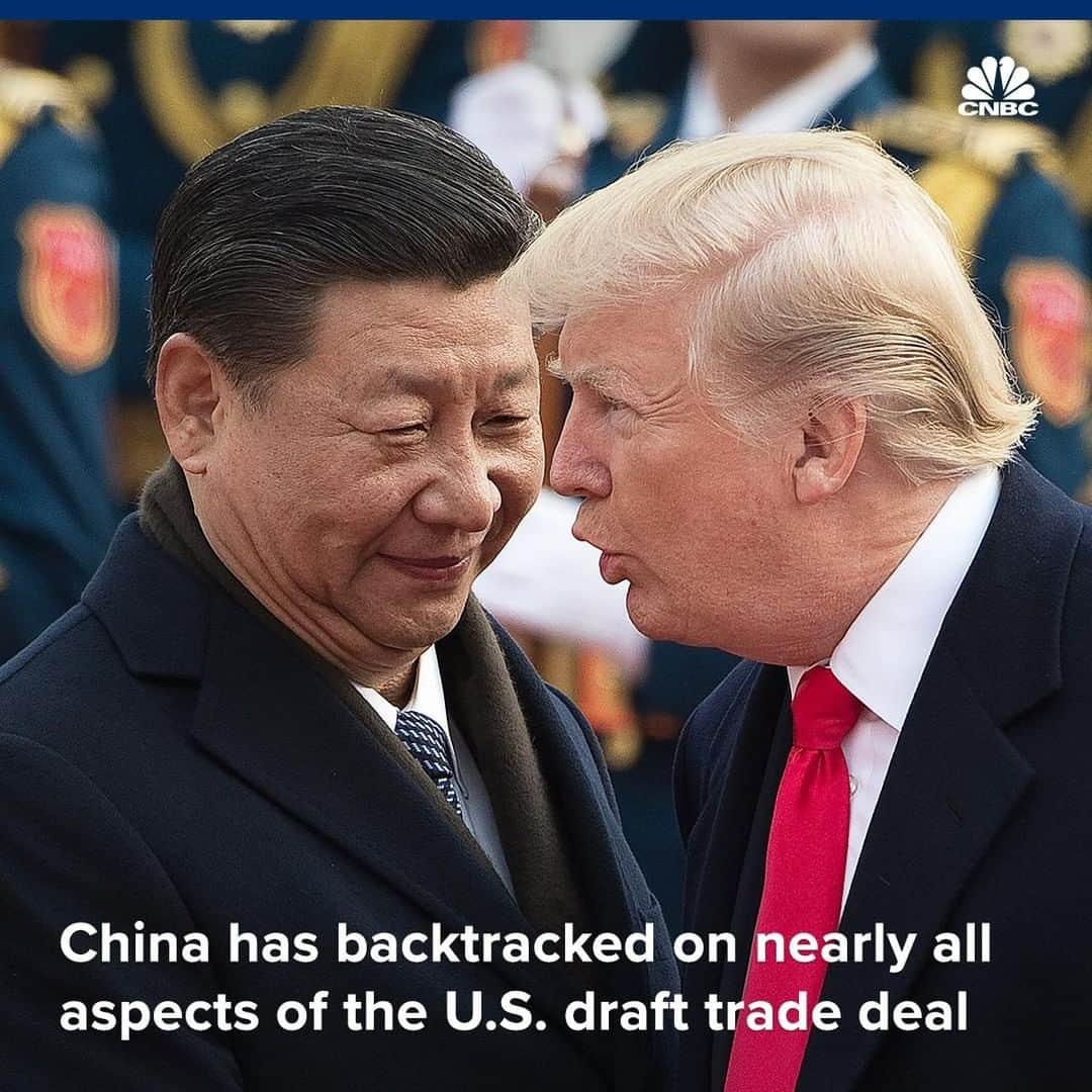 CNBCさんのインスタグラム写真 - (CNBCInstagram)「The diplomatic cable from Beijing arrived in Washington late on Friday night. ⠀ ⠀ Systematic edits were made to the draft trade agreement between the world's two largest economies, according to sources briefed on the talks.⠀ ⠀ The nearly 150-page document was now riddled with reversals by China that undermined core U.S. demands, the sources told Reuters.⠀ ⠀ China had deleted its commitments to resolve theft of U.S. intellectual property and trade secrets, forced technology transfers, competition policy, access to financial services, and currency manipulation.⠀ ⠀ These changes could blow up months of negotiations. The latest, at the link in our bio. ⠀ *⠀ *⠀ *⠀ *⠀ *⠀ *⠀ *⠀ *⠀ #china #unitedstates #usa  #internationalnews #internationalrelations #trade #tradewar #tariffs #policy #tradepolicy #trump #trumpadministration #business #news #economics #businessnews #cnbc」5月8日 21時20分 - cnbc