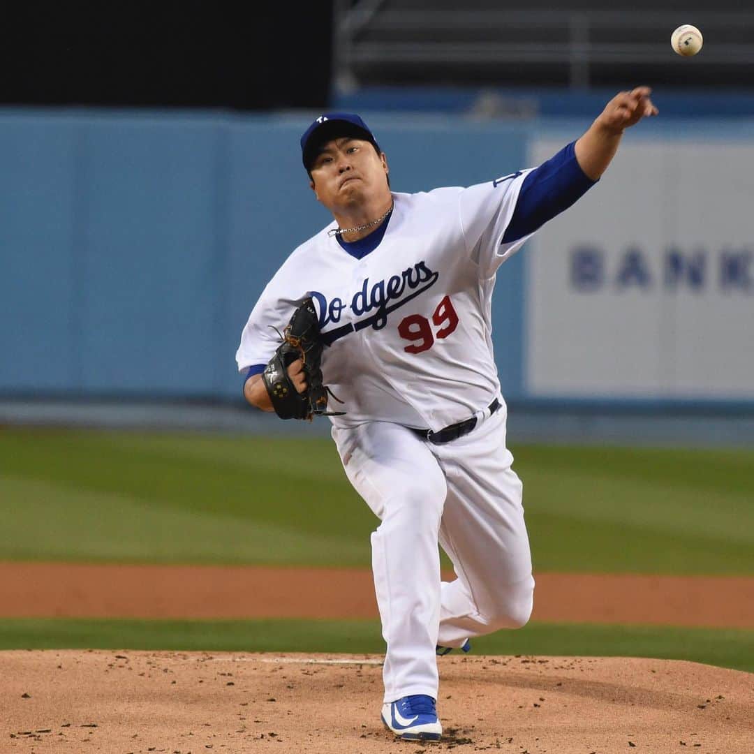 柳賢振のインスタグラム：「Keep going~#dodgers」