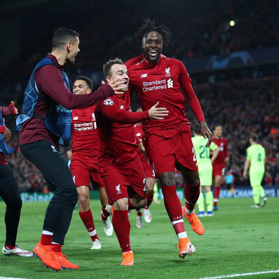 CNNさんのインスタグラム写真 - (CNNInstagram)「🎶 “You’ll never walk alone.” Liverpool Football Club's battle hymn rang out at their home ground Anfield with even more passion than usual on Wednesday night. Before the semifinal game against Barcelona last night, Liverpool were facing a 3-0 deficit and heading for an all-but-certain exit from the Champions League. But in a dramatic comeback in the second-leg tie, despite having key players missing through injury -- including Mo Salah and Roberto Firmino -- Liverpool overcame Lionel Messi’s Barcelona 4-0 and progressed on to the final. “We played against maybe the best team in the world,” manager Jurgen Klopp said afterwards. “Winning is difficult, but winning with a clean sheet, I don’t know how they did it.” #liverpool #barcelona #championsleague (📸: Paul Ellis/AFP/Getty Images/Shaun Botterill/Clive Brunskill/Getty Images via @cnnsport)」5月8日 16時34分 - cnn