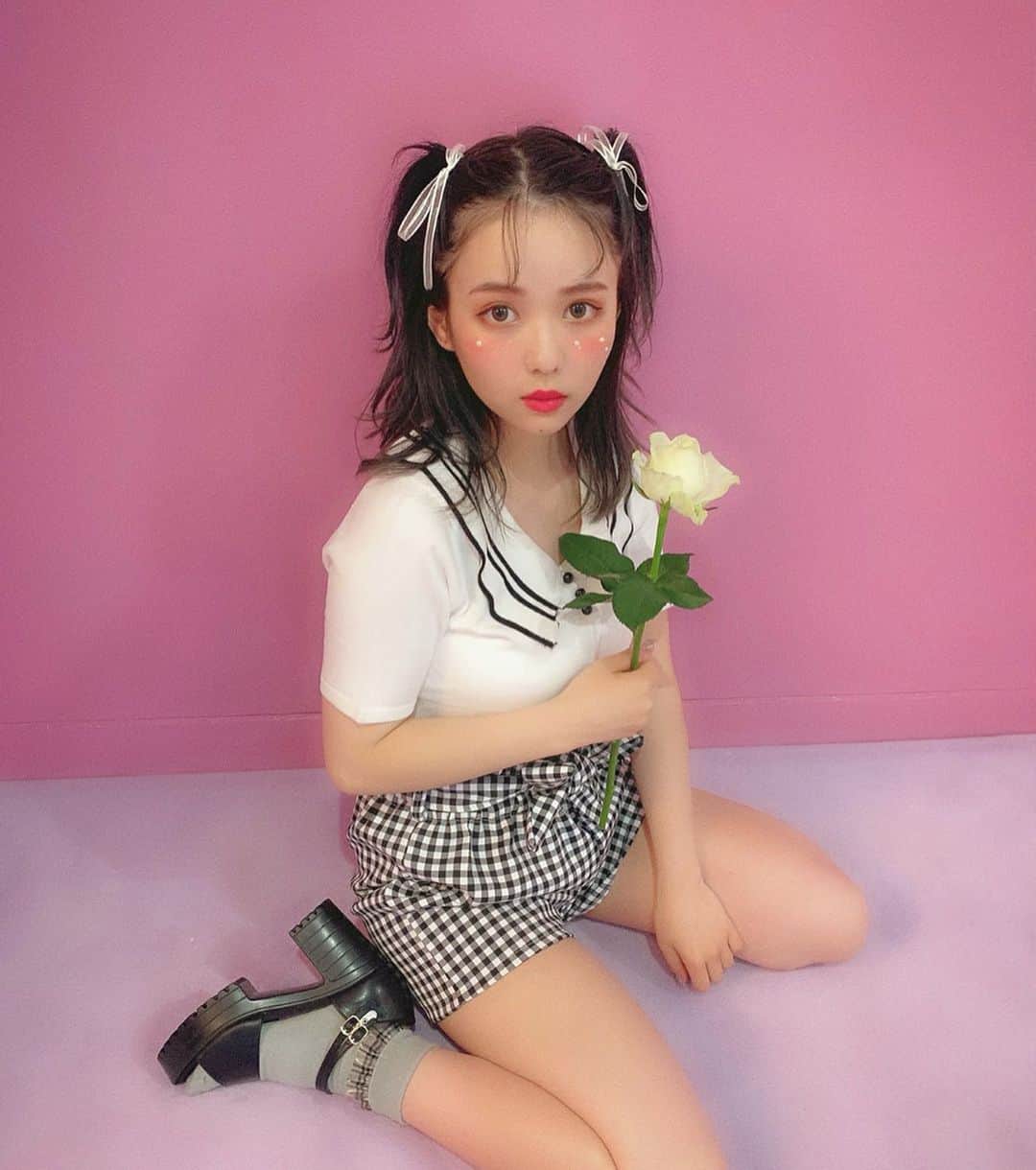 高橋有紀のインスタグラム：「楽しい撮影でした🐇💕 #佐藤ノア #17kg #韓国メイク #osakana_yuki」