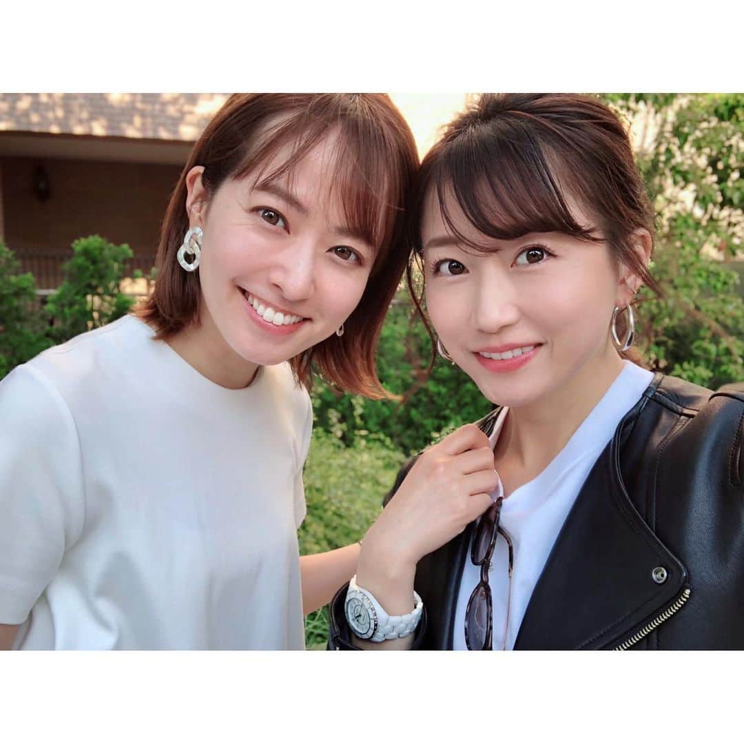のインスタグラム：「@nishijima_madoka と。 なんとも楽しい時間🥰 ⁑ #箸が転がってもおかしい年頃  #お買い物大好き #たのしかった #ほっこりタイム #feelatease  #shoppingholic #shopping  #fashion #outfitoftheday  #まりなる #津田麻莉奈」