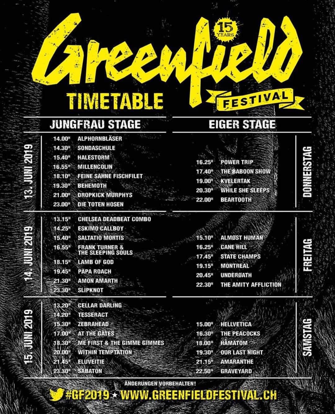 Zebraheadさんのインスタグラム写真 - (ZebraheadInstagram)「Here are the @greenfieldfestival times! We play Saturday June 15 at 15:30!! We love this festival!!! #greenfield #zebrahead #switzerland」5月8日 17時52分 - zebraheadofficial