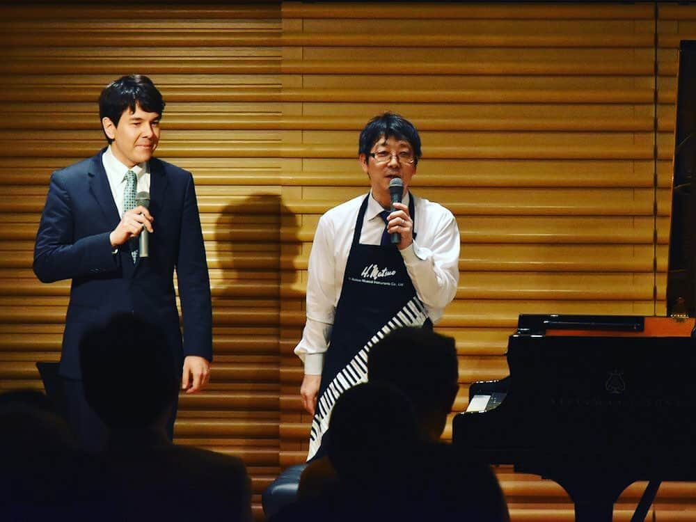 金子三勇士さんのインスタグラム写真 - (金子三勇士Instagram)「Talk & Concert at Matsuo Hall, Steinway Salon Tokyo. ©︎H.Matsuo Musical Instruments Co. Ltd. #トークコンサート #ミニコンサート #クロストーク #ピアノ調律 #ピアノ調律師 #スタインウェイ #ピアノ #ピアニスト #ピアノリサイタル #piano #Steinway #SteinwayArtist #MiyujiKaneko #Pianist #Pianotuner #pianotuning #concerttuner #lecture #talkshow #concert @steinwayandsons」5月8日 20時21分 - miyujikaneko_official