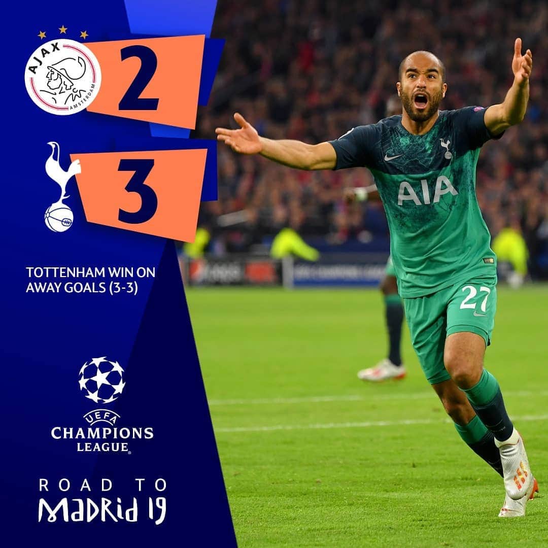 UEFAチャンピオンズリーグさんのインスタグラム写真 - (UEFAチャンピオンズリーグInstagram)「Congratulations @spursofficial! How do you feel after that?!? 👇👇👇」5月9日 6時14分 - championsleague