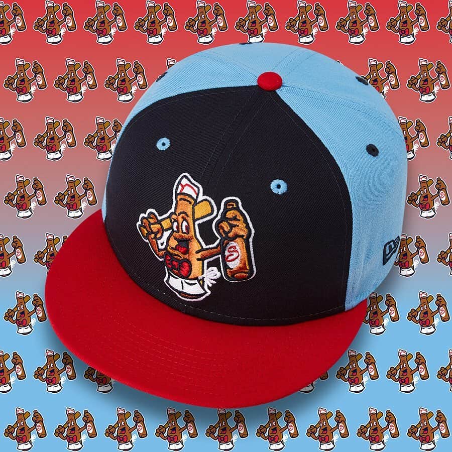 ニューエラ・キャップのインスタグラム：「Stand out with MiLB Theme Nights caps. Salem Red Sox Beer Mongers, Fresno Grizzlies Tacos, and Charleston River Dogs Boiled Peanuts available now at neweracap.com」
