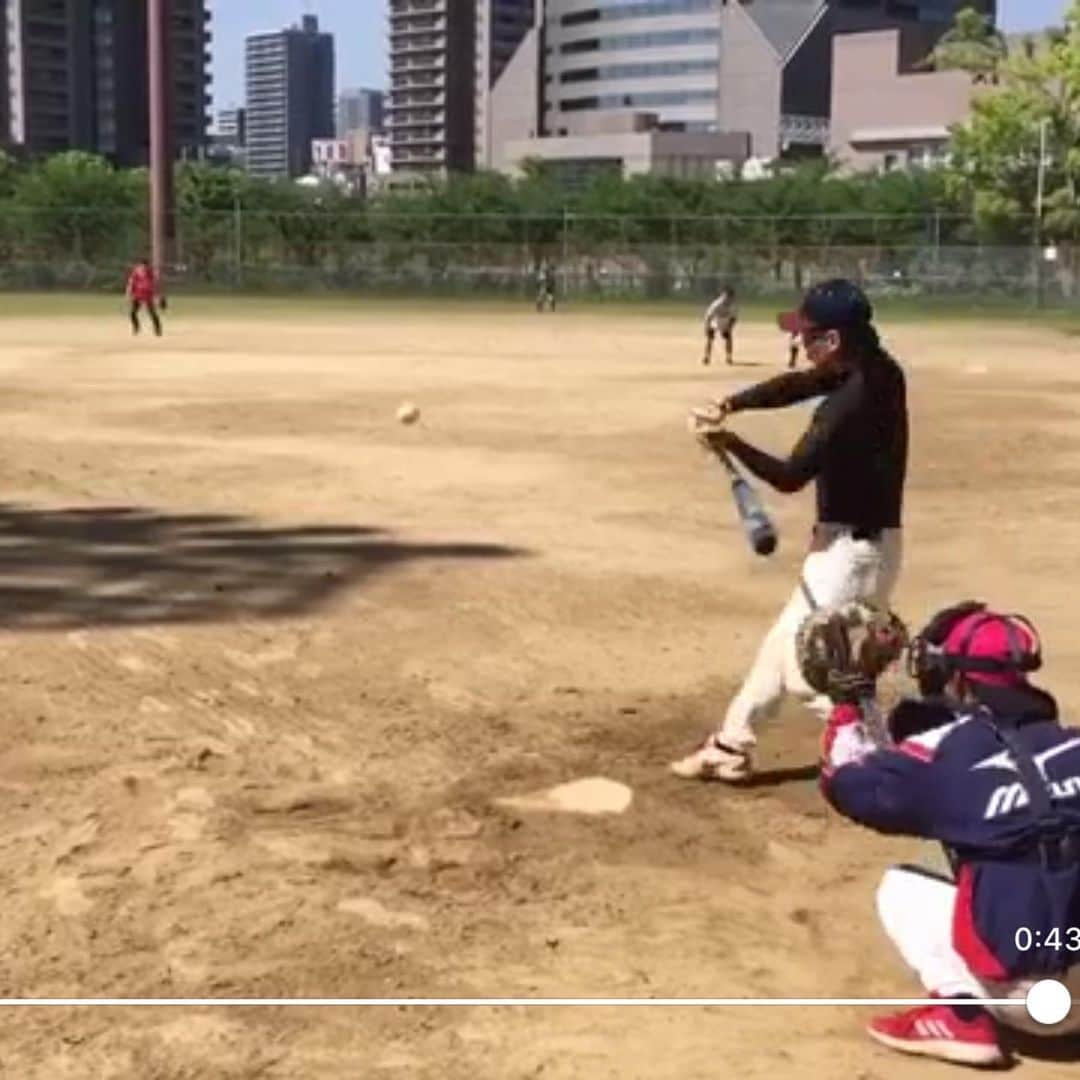 こいでさんのインスタグラム写真 - (こいでInstagram)「草野球。元プロ野球選手近田さんと。動画の保存やり方わからなくて静止画ですいません😭」5月9日 0時13分 - shampoohatkoide