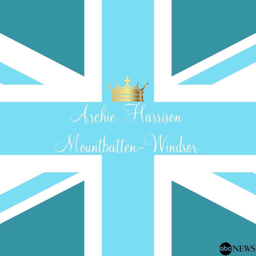ABC Newsさんのインスタグラム写真 - (ABC NewsInstagram)「JUST IN: Prince Harry and Meghan have announced the name of their newborn son: Archie Harrison Mountbatten-Windsor. #royals #baby #name #archie #babyarchie #windsor #news」5月9日 0時50分 - abcnews