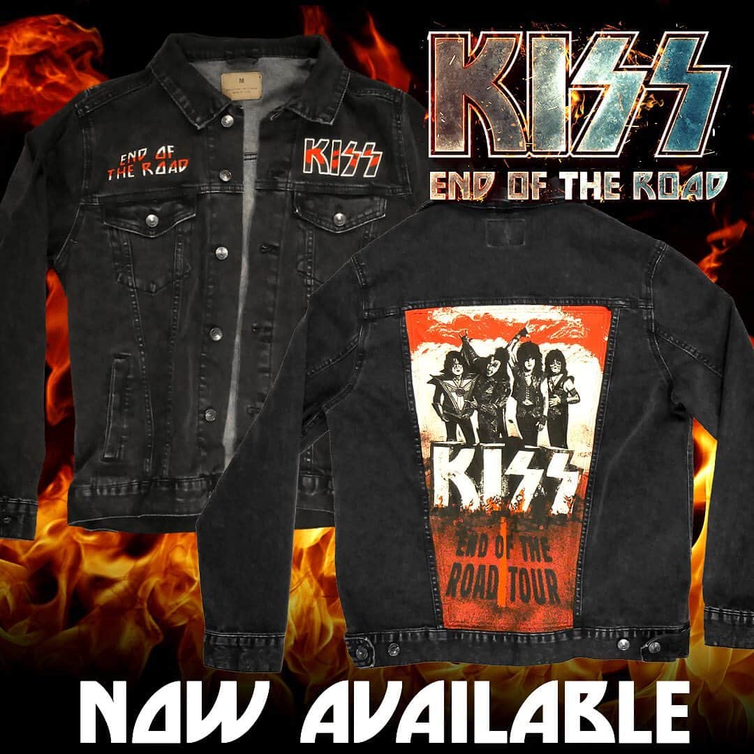 KISSさんのインスタグラム写真 - (KISSInstagram)「NOW AVAILABLE: The End of the Road Denim Jacket. Get yours at the link in bio  #KISS #EndOfTheRoad」5月9日 1時42分 - kissonline
