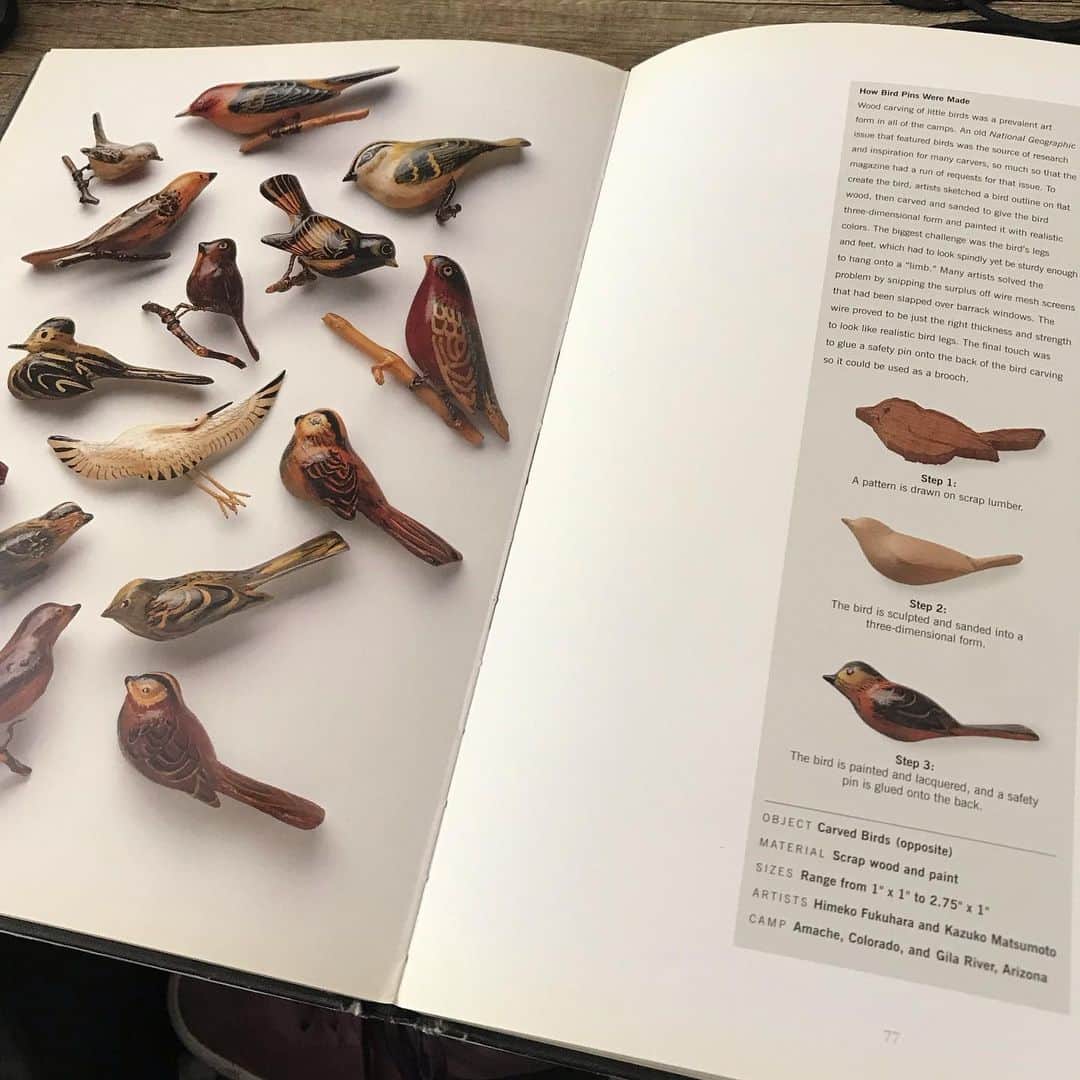 Kishi Bashiさんのインスタグラム写真 - (Kishi BashiInstagram)「So these bird pins (and my new album cover) are from the book “Art of Gaman: Arts and Crafts from the Japanese American Internment Camps 1942-1946” by Delphine Hirasuna.... According to the book, they were inspired by an old @natgeo issue from the time... #omoiyari.  Let’s just say that I owe @loganrobins and @nashtastic91 albums!」5月9日 2時22分 - kishi_bashi
