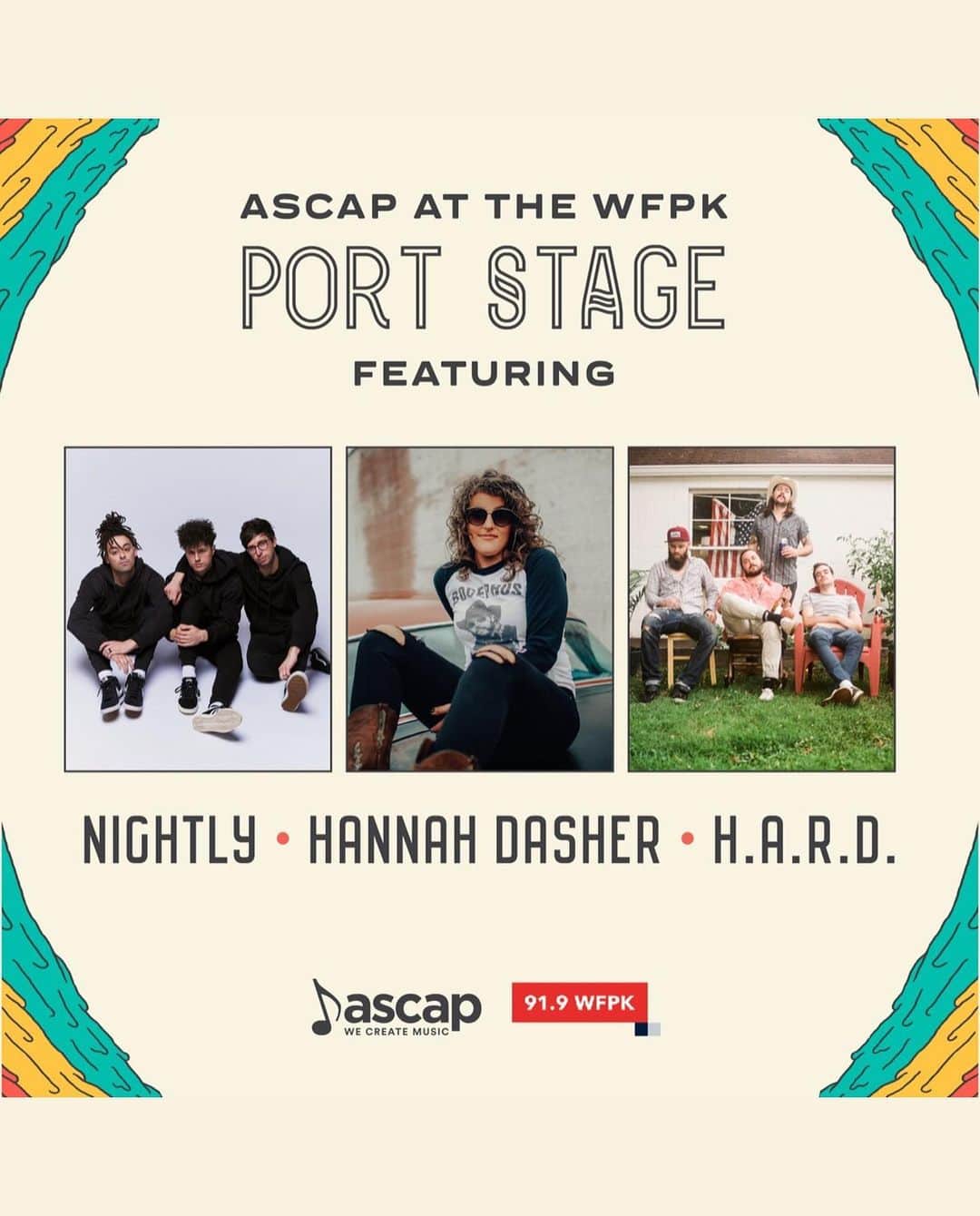 ASCAPさんのインスタグラム写真 - (ASCAPInstagram)「Festival season is upon us 🤘 We are stoked to announce @nightly @hannahdasher & @have.a.rad.day will be performing on the #ASCAP at @919wfpk Port Stage at @forecastlefest on Saturday July 13 in Louisville, KY. More details & passes available at the link in our stories. #Forecastle」5月9日 2時35分 - ascap