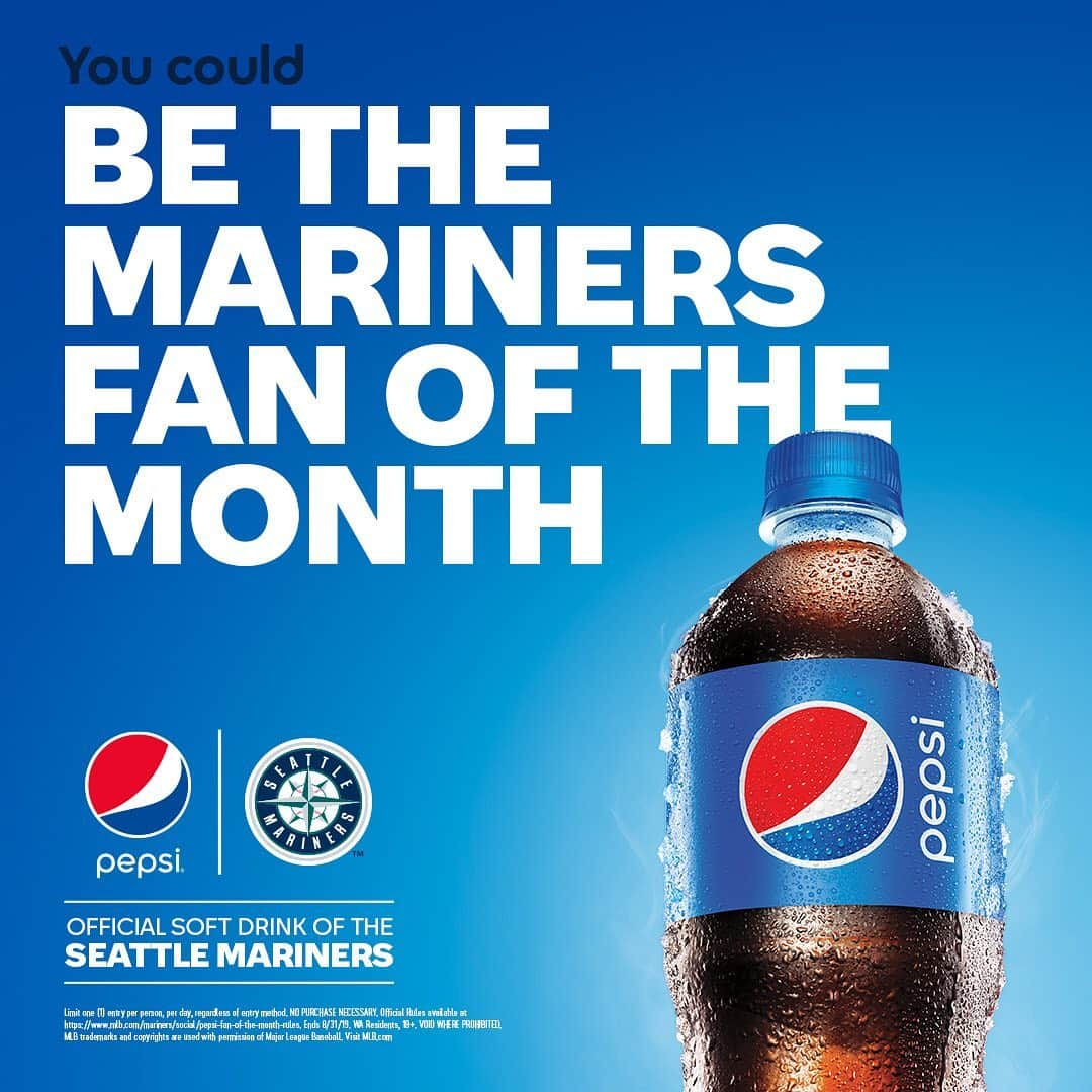 シアトル・マリナーズさんのインスタグラム写真 - (シアトル・マリナーズInstagram)「Want to win Mariners tix, merch & more? Visit the Pepsi Fan Deck at @tmobilepark to find out how. RULES: atmlb.com/2vImUlU NO PURCHASE NECESSARY. Ends 8/31/19.」5月9日 3時46分 - mariners