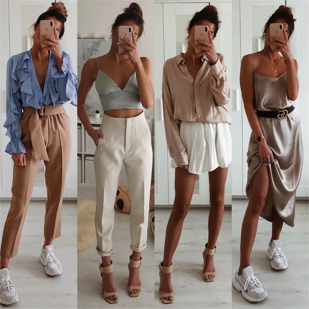 Angel™さんのインスタグラム写真 - (Angel™Instagram)「OOTD. Which item would you add to your shopping list today? credit @ameliecheval31 🎁 Where to Buy Top of Outfit 1, Pants of Outfit 1 & 2 and Dress of Outfit 4? 👉🏻 link in my Bio or dress-as.com 👈🏻 (brands are tagged) . #americanstyle #ootd #fashion #outfit #onlineshopping ❤️」5月9日 4時00分 - americanstyle