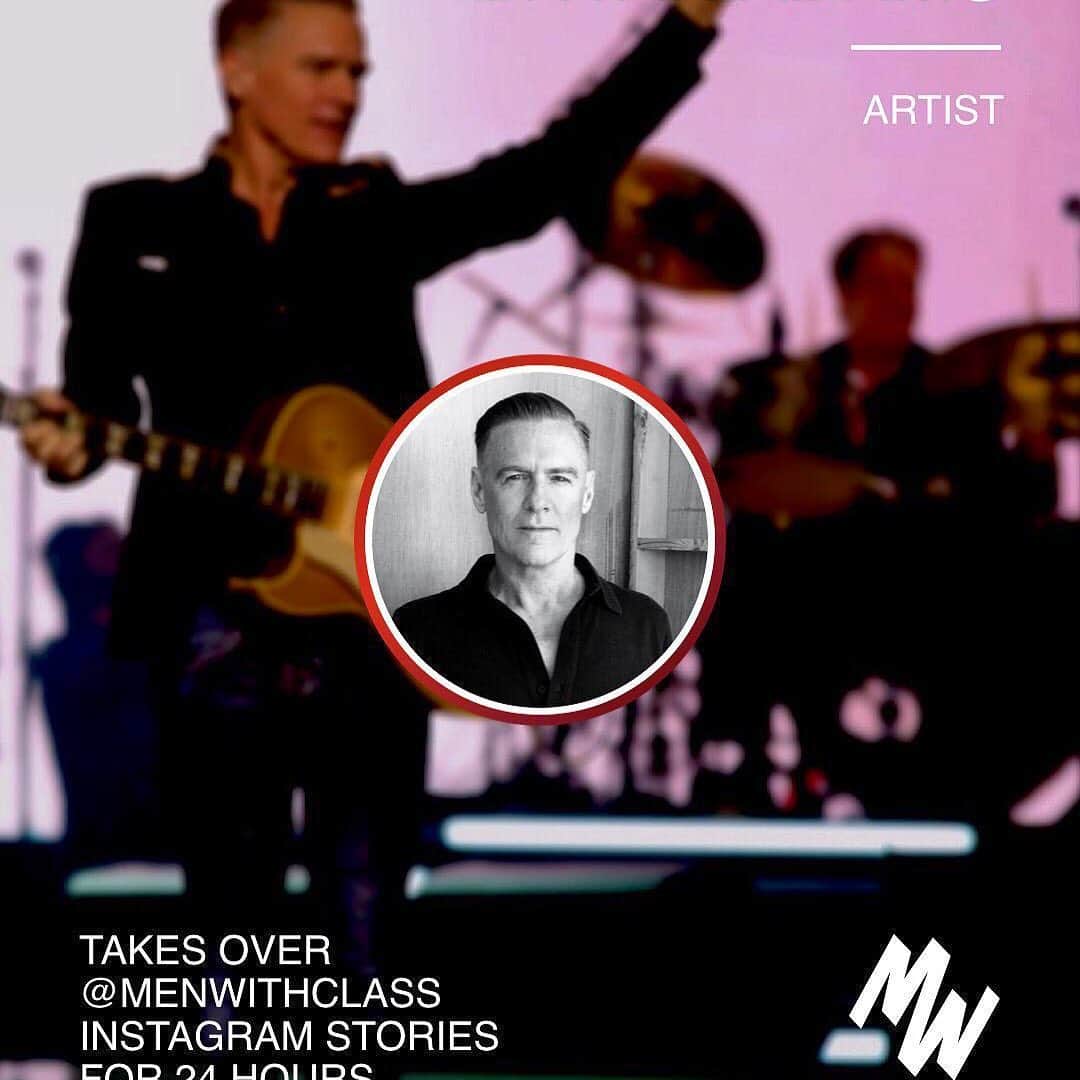 ブライアン・アダムスのインスタグラム：「Tune in tomorrow for my @menwithclass takeover #bryanadamsshinealight」