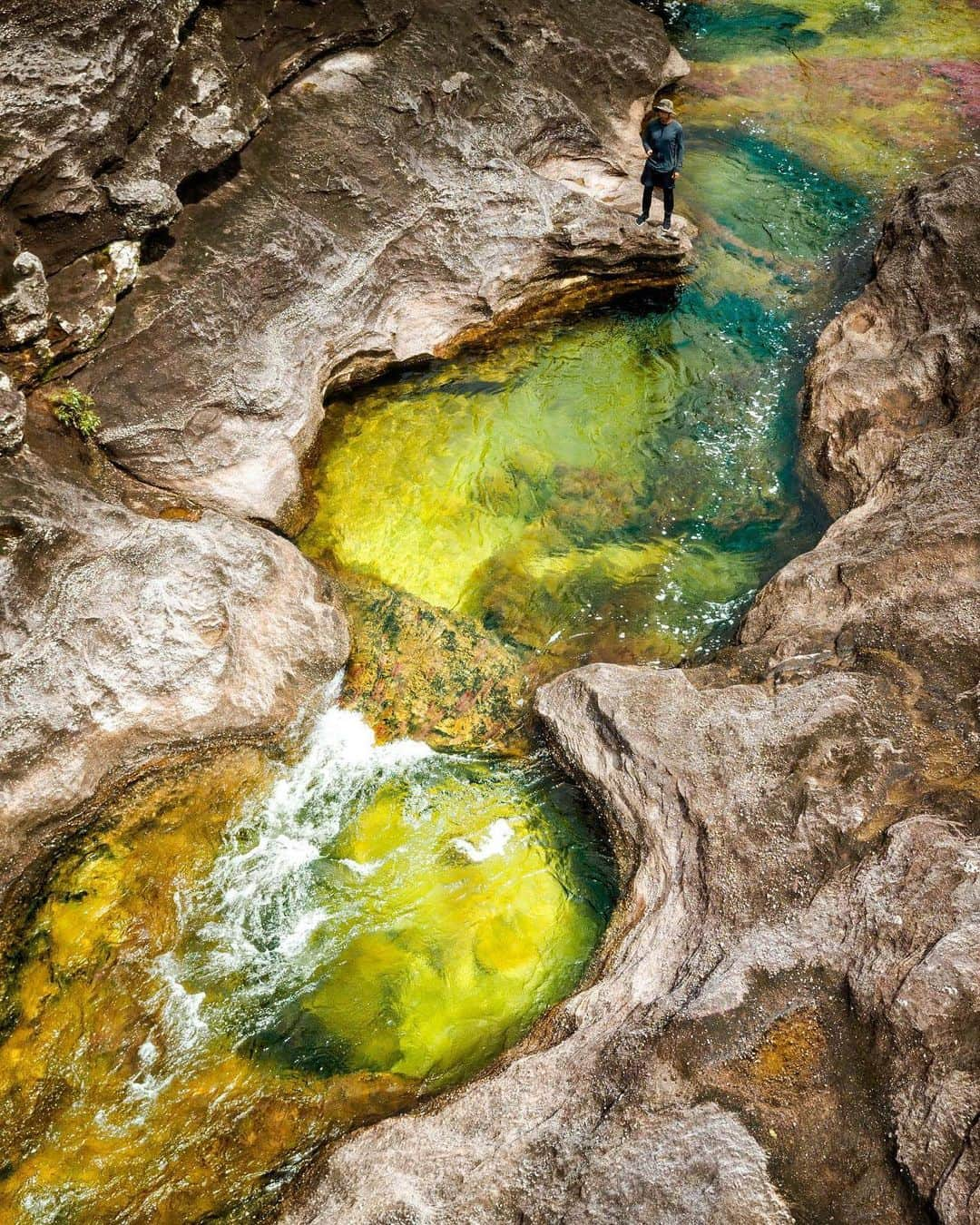 Wonderful Placesさんのインスタグラム写真 - (Wonderful PlacesInstagram)「How amazing is the rainbow river of ✨✨@experiencecolombia✨✨ .  The river is made up of different color algae and rock minerals! Be sure to give them a follow. Tag your friends!!! #experiencecolombia 📸 : @hiltondavila」5月9日 4時37分 - wonderful_places