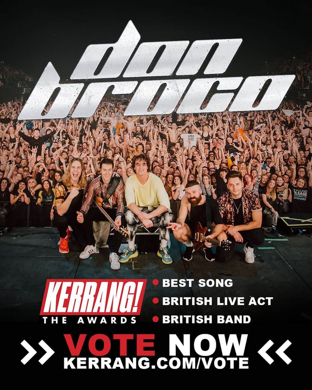 Don Brocoさんのインスタグラム写真 - (Don BrocoInstagram)「Voting for the @kerrangmagazine_ awards is open 😱🎉 chuck us a vote for anything you think we deserve!」5月9日 5時04分 - donbroco