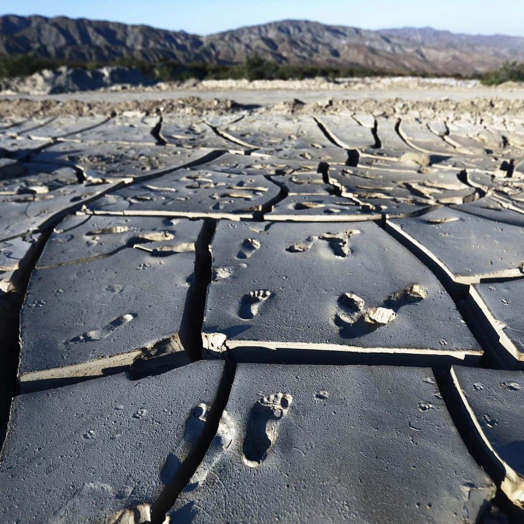 NBC Newsさんのインスタグラム写真 - (NBC NewsInstagram)「Footprints are marked on a dried section of creek bed along #MissionCreek in the #Coachella Valley, following heavy winter runoff. . 📷 @mario_tama / @gettyimages」5月9日 5時17分 - nbcnews