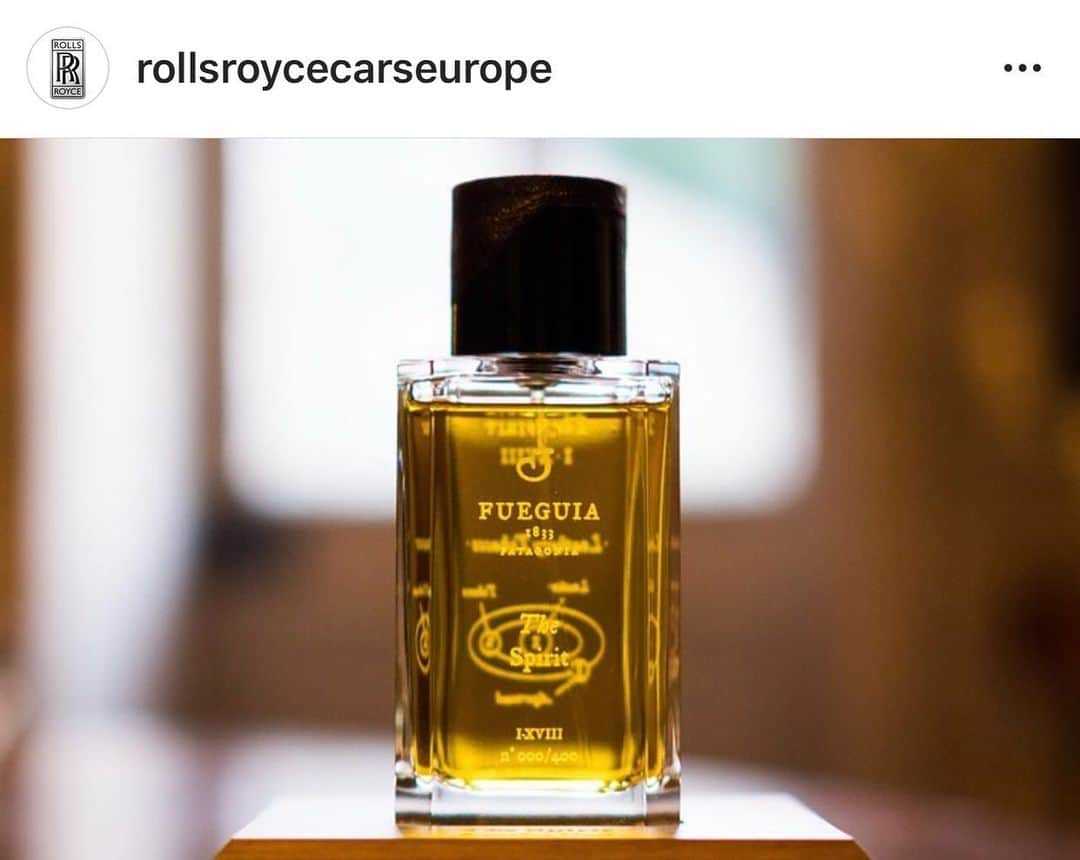 Fueguia 1833のインスタグラム：「Repost from @rollsroycecarseurope “The Spirit” by @fueguia1833  #RollsRoyceCarsEurope #RollsRoyceEurope #RollsRoyce #TheSpirit #perfume #bespoke」