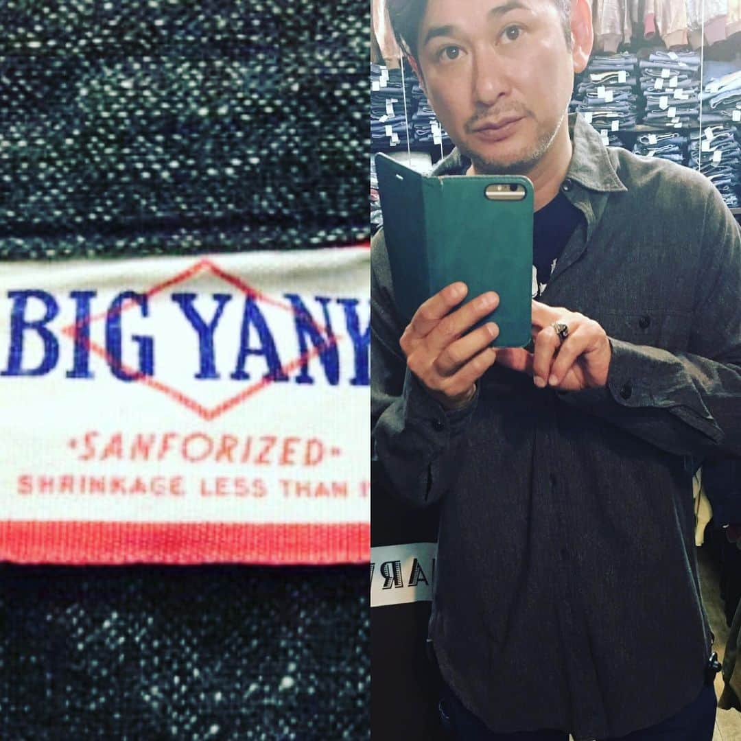 湯江タケユキさんのインスタグラム写真 - (湯江タケユキInstagram)「ブラックシャンブレーも 良い季節 #1940s#bigyank  #ブラックシャンブレー#vintage  サッと 羽織る のに イイんだよね〜。」5月9日 16時09分 - takeyukiyue